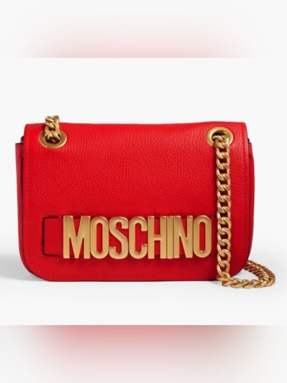 Red Moschino Leather Bag